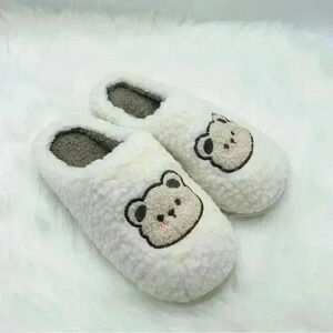 Plush Bear Slippers